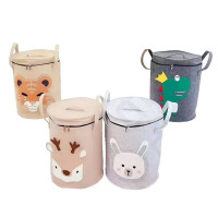 Кошик для ігр.BT-TB-0031 тканинний з кришкою 44*34см 4в.кул.