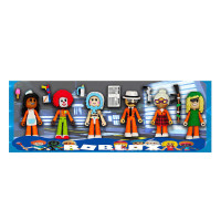 Набір героїв WL 24239 (96) 6 фігурок, кінцівки рухаються, середня висота фігурки: 7.5 см, зброя, акс