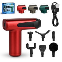 Масажер-пістолет для тіла портативний 6нас. Type-C 30W 23*20*6см R97182