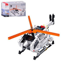 Конструктор SLUBAN M38-B1561 (16шт) 3в1(вертоліт/гелікоптер, машина, платформа), 224дет, на бат-ці,