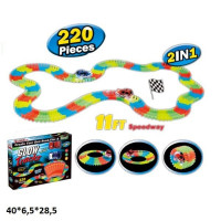 Трек 298A з машинками(2шт).батар.світ.кор.40*6,5*28,5 /24/