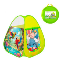 Намет MR 1583-B (12шт) піраміда, 70-70-в88см, вхід-накидка(липучки,зав'язки), 3вікна сітки, папуги,