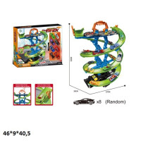 Трек 011-97 запуск.з метал.машинками(8шт).кор.46*9*40,5 /16/