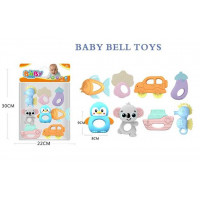 Набір брязкалець 508-150 (120/2) 8 штук, прорізувач, в пакеті