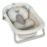 Ванночка ME 1151 PLUS Cool Gray (1шт) дитяча, з термометром, вкладиш, силікон, складана 78,3*49,3*20