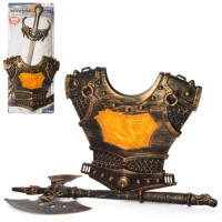 Набір зі зброєю 208-208-5 (48шт) лицаря, обладунки, 2 види (меч, сокира), лист, 27,5-54,5-3см