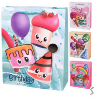 Пакет подарунковий паперовий L "Happy Birthday 3D" R94936-M