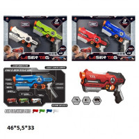 Бластер 869-17 бойвий набір 2в1.батар.муз.світ.кор.46*5,5*33 /24/