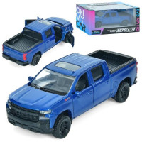 Джип AS-3021 АвтоСвіт, 1:43, 2019 Chevy Silverado Trail Boss, метал, інерц, 13,5см, відчиняют