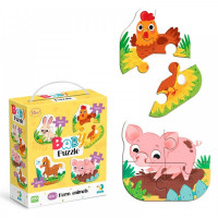 Пазл 4 в 1 «Baby puzzle. Сільські тварини» 300686