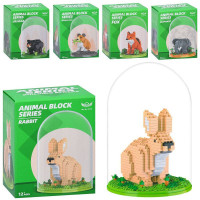 Конструктор MG1364B-D-E-MG1363D-MG1362E (60шт) тварина, колба, 5 видів, в кор-ці, 13-17-13см