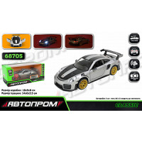 Машина мет. АВТОПРОМ арт. 68705 (48шт/2) 1:32 "Porsche 911 GT2 RS", батар, світ., звук, відкр.двері,