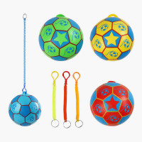 М`яч гумовий С 70489 (300) 4 види, діаметр 17 см, карабін з пружинкою, ВИДАЄТЬСЯ МІКС ВИДІВ