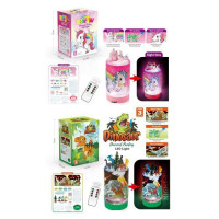 Нічник BK1841-BK1842 (36шт) 16,5-10-16,5см, набір для творчості, д/к(ІЧ), світло, пульт (таймер), ал