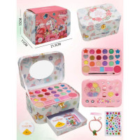 Косметика LD6321A (12шт) скринька, тіні, палетка 23 кольори, бісер, намистини, волосінь, наліпки, в