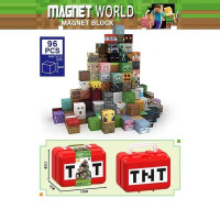 Магнітний конструктор L 001-26 A (60/2) 64 елементи, ребро кубика: 2 см, у боксі