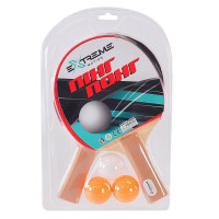 Теніс настільний арт. TT24171 (50шт) 2 ракетки, 3 м'ячики, в слюді,товщина 7 мм