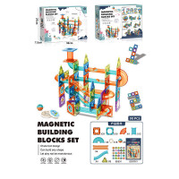 Магнітний конструктор 6669 A (18) 98 деталей, 8 кульок, трубки, віконця, в коробці