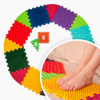 Масажний килимок Ортек Мікс Пазли 8 елементів + 8 Трикутників, 12732