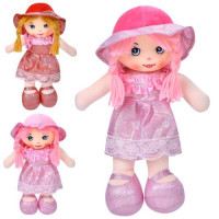 Лялька YG0016 (54шт) 31см, м'яконабивна, петелька, 3 кольори, у пакеті, 17-31-9см