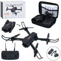 Квадрокоптер H15 (12шт) р/к2,4G, 32см, складний, камера, світло, акум, USBзарядне, чохол, в кор-ці,