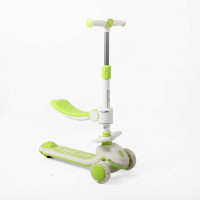 Самокат триколісний з сидінням "Skyper" L-72/1689 (6) колеса PU 125х40мм зі світлом, озвучування та