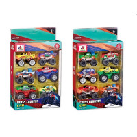 Набор машинок DS054 (18шт) металл, 6 машинок, 8см, 2 вида, в кор-ке, 18-29,5-6,5см