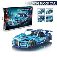 Конструктор MB 007 (36) 471 деталь, “Автомобіль для перегонів”, гумові шини, в коробці