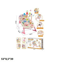 Дитячий шезлонг-гойдалка YK7011A 0-18кг вібрац.муз.кор.53*8,5*39 /6/