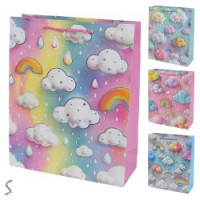 Пакет подарунковий паперовий L "Rainy clouds" 30*41.5*12см R40775-L