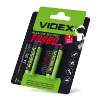 Батарейка Videx LR6/AA TURBO 2pcs BLISTER