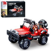 Конструктор SLUBAN M38-B0816 джип, 17,8см, фігурка, 253дет