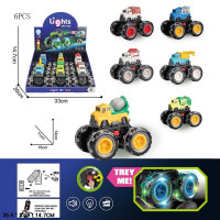 Техніка на великих колесах TLD-1E батар.муз.світ.6в.6шт.в кор.35,5*14,7*33 /12