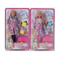 Лялька  DEFA 8477 (20шт) 28,5см, сумочка,коврик,вода, 2вида, в кор-ке, 32-19-5см