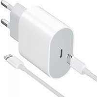 Зарядний пристрій для мобільного телефону Apple (Hight Copy) PD20W 3.0А(USB-C)білий (з лого) A2347