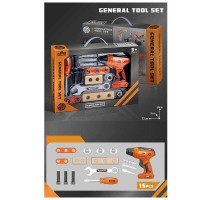 Набір інструментів 778-89 (72/2) 16 елементів, механічний шуруповерт, викрутка, тренувальні бруски,