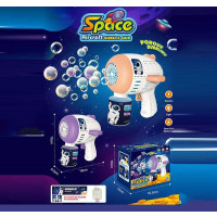 Пістолет з мильними бульбашками 837 (60) 2 кольори, на батарейках, автоматичний принцип роботи, підс