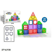 Конструктор магнітний MAGNETIC BLOCKS Z035 39дет.кор.27*4,5*20