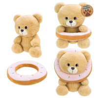 М'яка іграшка арт.  C46607 (40шт) ведмедик з пончиком 30 см