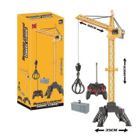 Кран на радіокеруванні 66-126 (6) акумулятор 3.7 V, USB-кабель, пульт, підсвічування, кабіна обертає