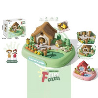 Будиночок 8602 (36/2) 2 кольори, магнітна гра, 2 магнітні фігурки, рухомі елементи, в коробці
