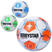 М'яч футбольний MS 4870 (12шт) розмір 5, ПУ, 380-400г, ламінований, 3 кольори, у пакеті