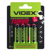Батарейка Videx LR6/AA TURBO 4pcs BLISTER