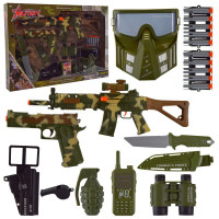 Військовий набір арт. 558-122 поролон.знаряди, короб. 60*6,5*42см