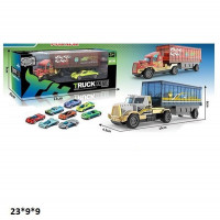 Трейлер-автовоз 6706 метал.з машинкою,2в.кор.23*9*9 /168/