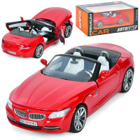 Машина AP-1933 (8шт) АвтоСвіт, 1:24, 2010 BMW Z4, метал, 17,5см, відкриваються двері та капот, гумов