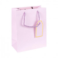 Пакет подарунковий гігант L однотонний  LIGHT PURPLE 42*31*12см HL-1987