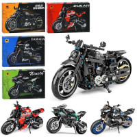 Конструктор H1127-8-9-0 (16шт) мотоцикл, від 680дет, 4 види, в кор-ці, 38-26-6,5см