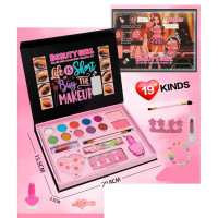 Косметика IG3248 (36шт) тіні, рум'яна, пензлики, помада, набір для манікюру (лак, розділювач для пал