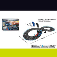 Трек на радіокеруванні JJ 201-1 (12) траса 48х96 см, підсвічування, 2 машинки, масштаб 1:43, 2 пульт